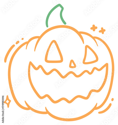 Halloween Pumpkin Sticker