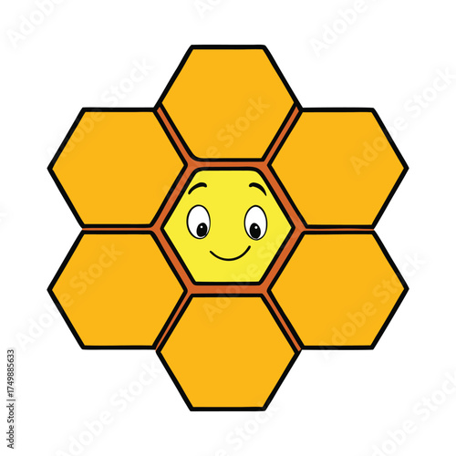 Golden honey glistens inside a natural honeycomb, its hexagon cells brimming with sweet, sticky nectar crafted by bees and glowing with warm, rich amber tones.

