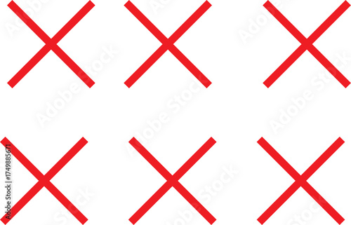 Red cross mark