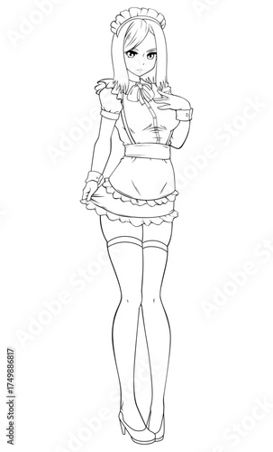 Anime Housemaid Girl