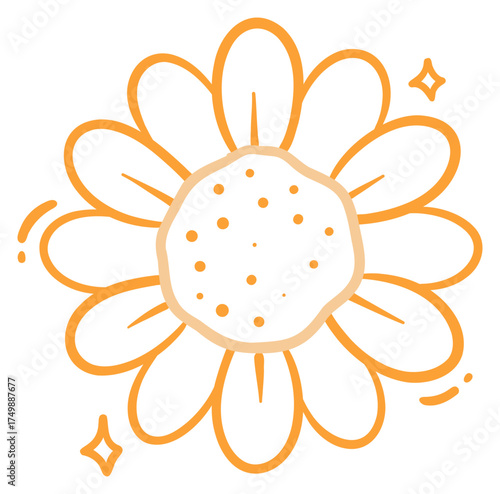 Sunflower Autumn Sticker