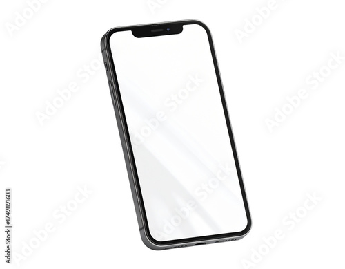 Floating Smartphone Mockup with Shadow Effect