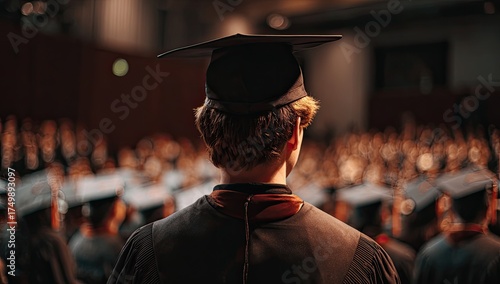 Wallpaper Mural Graduate at ceremony, looking forward Torontodigital.ca