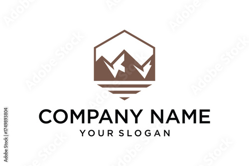 Mountain range logo templete