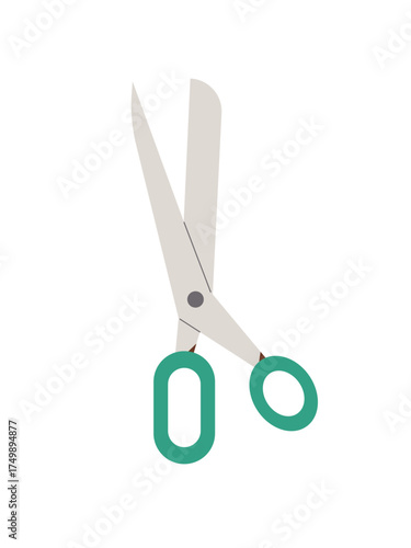 Scissors. Vector image on a white background.