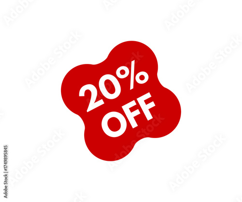 20% OFF, PERCENT. OFFER LOGO, PERCENT LOGO, NICE % LOGO. NICE OFFER, NICE OFFER LOGO