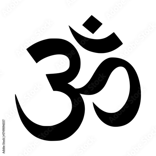 om symbol isolated vector illustration