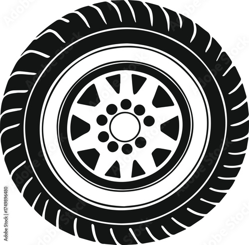 car wheel vector illustration