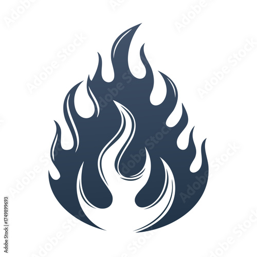 vector illustration of a fire