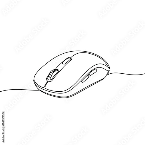 computer mouse on white background