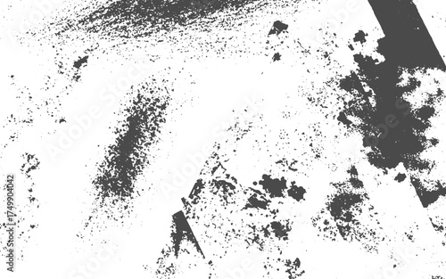 Grunge background of black and white.Vector the cracks concrete texture white and black.Rough, irregular pattern composed of monochrome geometric elements. Overlay distressed grunge background. 