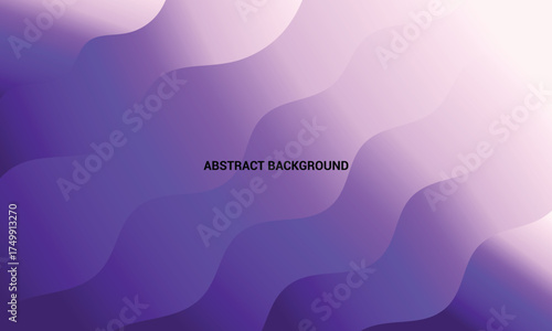 Abstract gradient waves of purple and white Background
