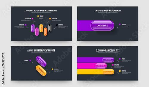 Product Introduction Five One Two Three Element Diagram Presentation Design Vector Illustration Collection. Enterprise Showcase 5 1 2 3 Step Infographic Slide Template Bundle.