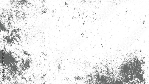 Gray speckled texture on white background abstract black