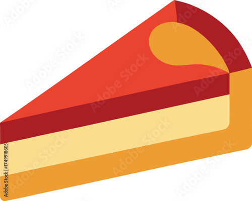 slice of cake clip art on transparent background