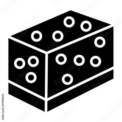 Concrete Block Vector Icon