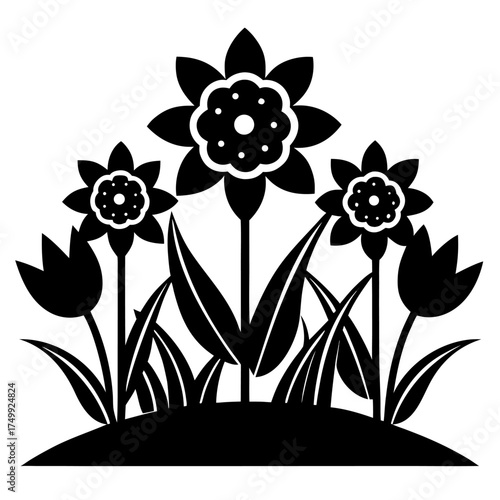 Set of silhouette of cookery objects 