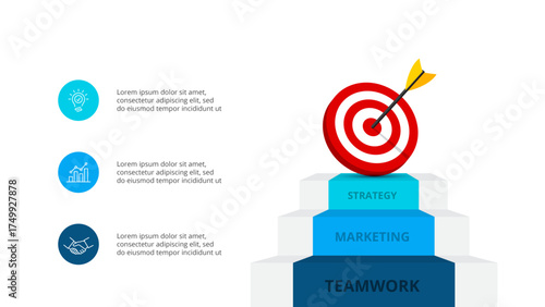 Business Infographic Set — Success Finance and Data Visualization Concept