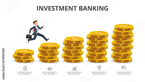 Business Infographic Set — Success Finance and Data Visualization Concept