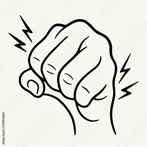 Close-up of inflamed knuckles
