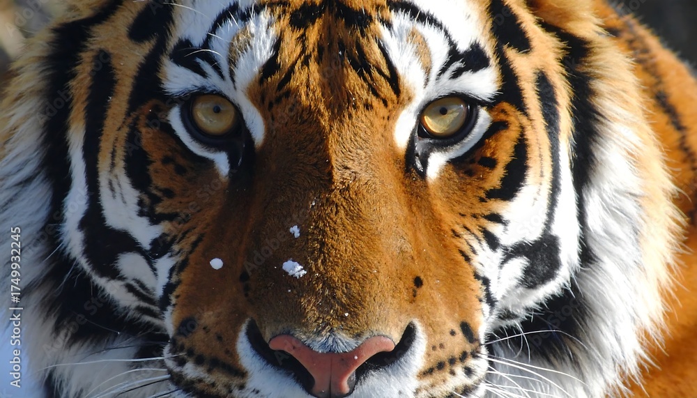 Naklejka premium Tiger Close-up Focus.