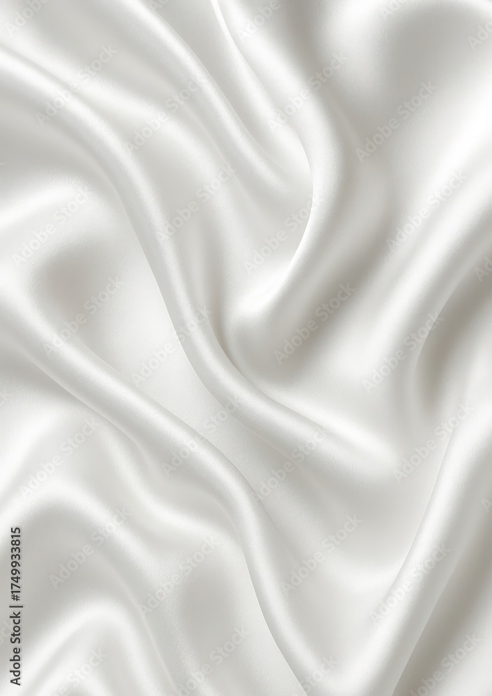 Obraz premium Elegant smooth white silk texture