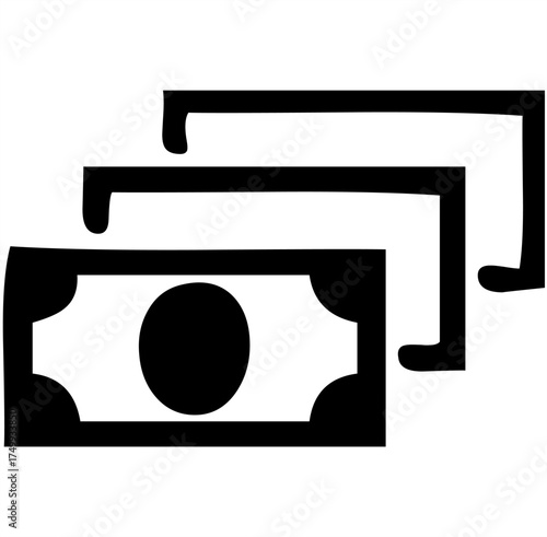 black and white money