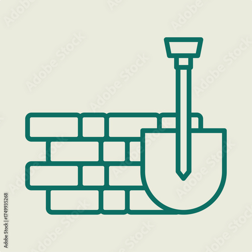Masonry trendy artwork design useful creative vector Illustration flawless colorful background