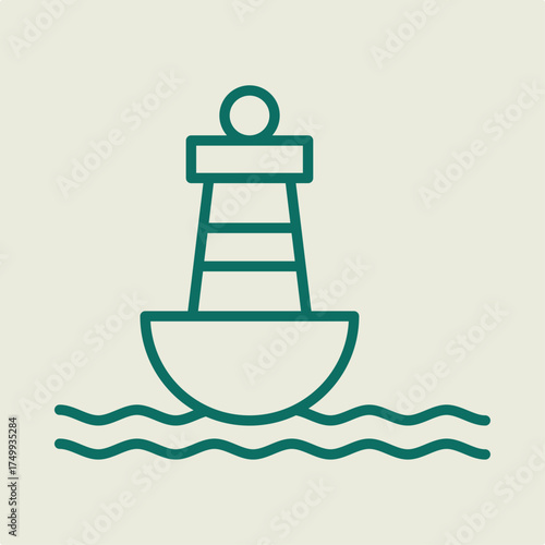 Buoy trendy artwork design useful creative vector Illustration flawless colorful background