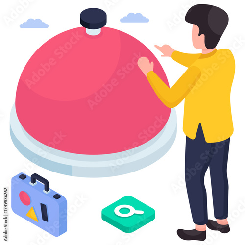 Trendy design illustration of cloche 