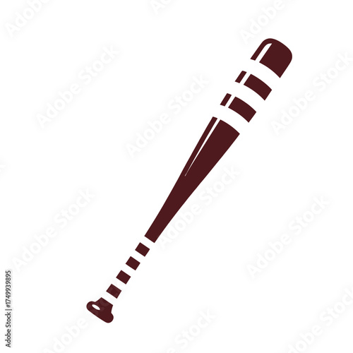 Vector art of baseball bat