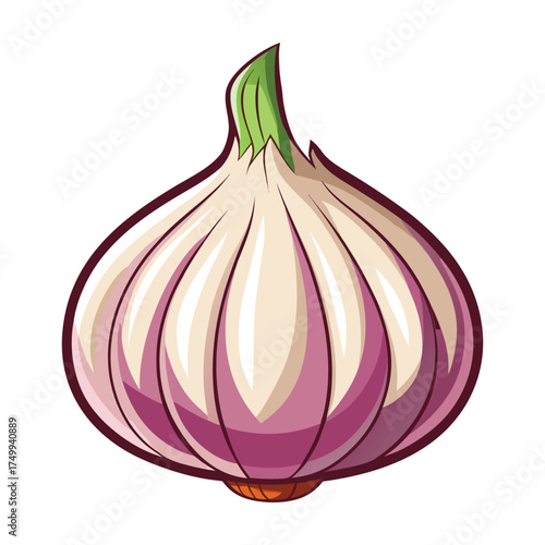 onion isolated on white background