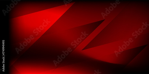 Fashion show runway with red lights on black background. creative element design