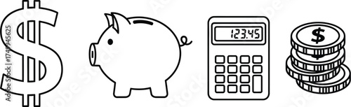 Vector art of finance and investment concept