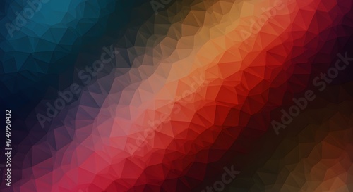 Abstract Geometric Polygon Background with Gradient Color