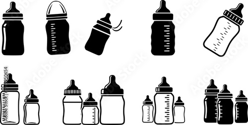 Baby Milk Bottle Silhouette, Baby Milk Bottle, Milk Bottle, Milk Bottle Silhouette, Toddler Milk Bottle, Toddler Milk Bottle Silhouette 