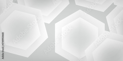 3D white abstract background overlap layer on bright space with cutout shape effect decoration. Suit for banner, web, poster, pamflet, brochure and presentation