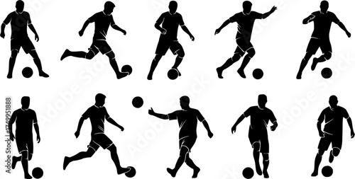 Futsal players silhouette, Futsal players, Futsal football players silhouette, Football players, Futsal, Players silhouette 