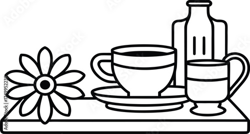 set of drinks