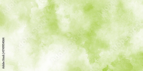Green watercolor background with marbled grunge texture and color splash design,  White and green watercolor grunge texture background,Set of abstract green watercolor water splash on a white texture.