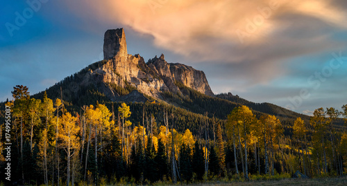 sunset in the mountains