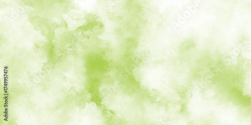 Green watercolor background with marbled grunge texture and color splash design,  White and green watercolor grunge texture background,Set of abstract green watercolor water splash on a white texture.