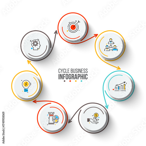 Business Infographic Set — Success Finance and Data Visualization Concepts