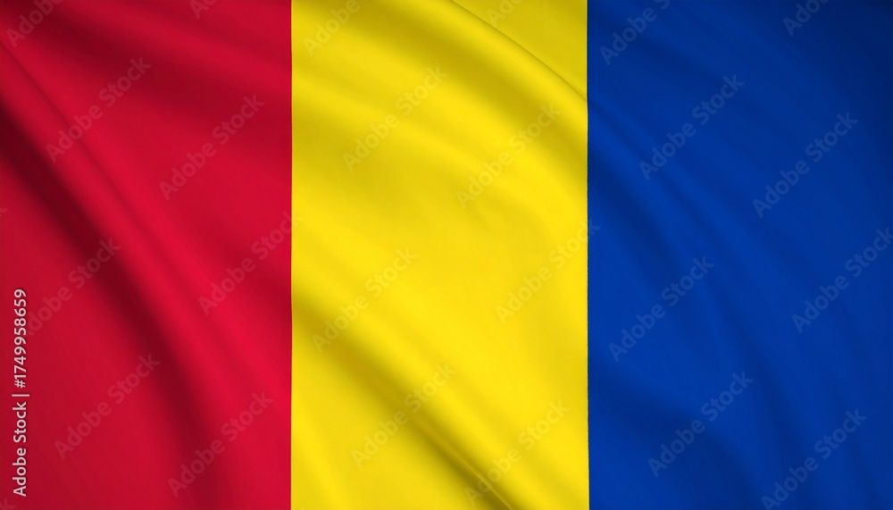 Naklejka premium Celebrate richness and resilience with Colombia’s flag—where golden abundance, ocean blue, and bold red reflect heritage, sacrifice, and national pride.