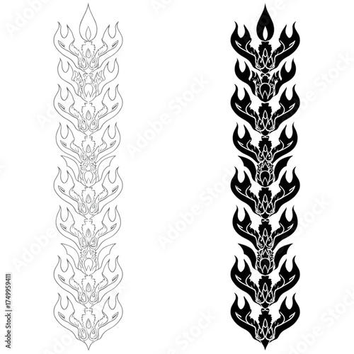 Cool Taco Dog Luna Wearing Sunglasses and Leaning on Surfboard Illustration