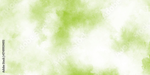 Green watercolor background with marbled grunge texture and color splash design,  White and green watercolor grunge texture background,Set of abstract green watercolor water splash on a white texture.