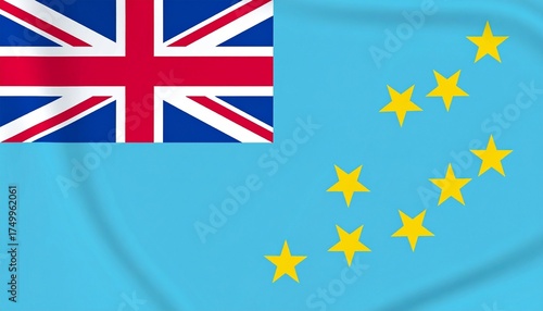 Free Download Celebrate island unity and heritage with Tuvalu’s flag—where ocean blue, golden stars, and colonial echoes reflect geography, history, and national pride. - GFXLoad