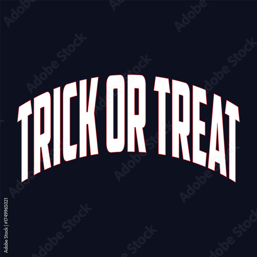 Trick or Treat Halloween T Shirt Design.