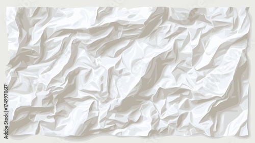 A textured surface of a crumpled piece of paper, showcasing its intricate folds and creases, creating a dynamic and visually engaging background.
