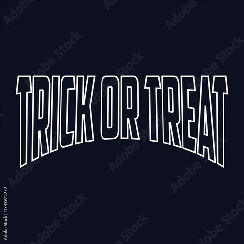 Trick or Treat Halloween T Shirt Design.